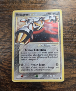 Pokemon Metagross Star Ultra Rare Holo 90 HP EX Delta Species 113/113 English - Image 1