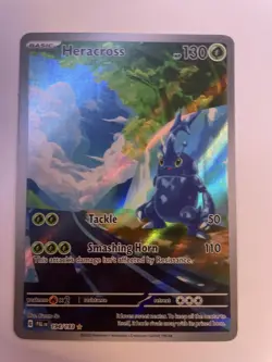 Pokemon Heracross Illustration Rare Holo SV Paldea Evolved 194/193 Full Art ! - Image 1