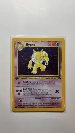 Pokemon TCG Hypno Fossil 8/62 Holo 1999-2000 Wizards Base Set Copyright Holo... - Image 1