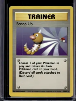 1999 Pokemon Unlimited Scoop Up Rare #78/102 - Image 1