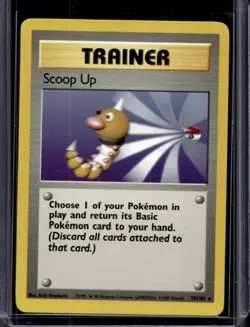 1999 Pokemon Unlimited Scoop Up Rare #78/102 - Image 1