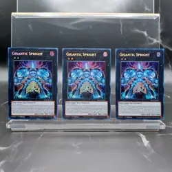 Yu-Gi-Oh TCG Gigantic Spright X3 Secret Rare BLTR - Image 1