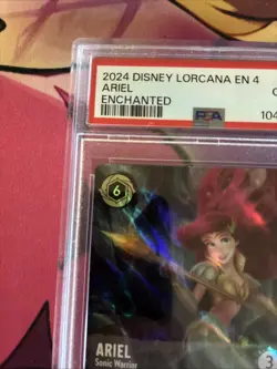 Disney Lorcana Ariel Sonic Warrior Enchanted 220/204 Graded Psa 10 - Image 2