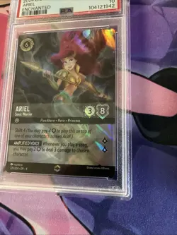 Disney Lorcana Ariel Sonic Warrior Enchanted 220/204 Graded Psa 10 - Image 5