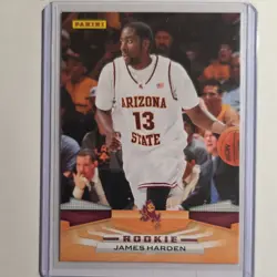 Panini Rookie James Harden Arizona State Sun Devils 2009-10 Basketball Card #400 - Image 1