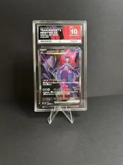 Pokemon Team Rocket’s Mewtwo ex SAR 125/098 JPN ACE 10 GEM MINT PERFECT 10 🔥 - Image 1
