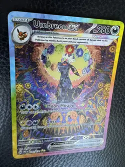 Pokemon TCG Umbreon EX Prismatic Evolutions Card 161/131 SIR - Image 2