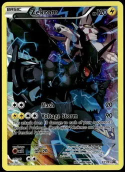 Zekrom XY76 Black Star Promo 2015 Full Art XY Holo Pokemon Card TCG LP E1 - Image 1