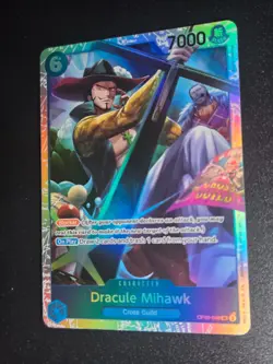 One Piece Card Game - Dracule Mihawk OP09-048 SR Super Rare English - Pack Fresh - Image 1