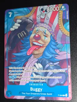 One Piece TCG Card - Buggy P-084 Promo Full Art - Image 1