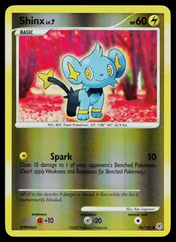 Pokemon Card - Shinx Diamond and Pearl 98/130 Common Reverse Holo - Image 1