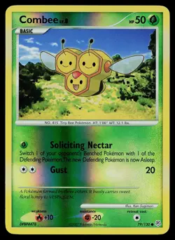 Pokemon Card - Combee Diamond and Pearl 79/130 Common Reverse Holo - Image 1