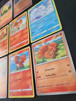 Vulpix Ninetailes Pokemon Card Lot of 8 Cute Collection Set - Image 3