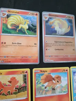 Vulpix Ninetailes Pokemon Card Lot of 8 Cute Collection Set - Image 4