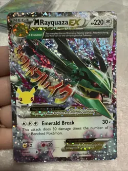 Pokemon Mega M Rayquaza EX Ultra Rare Card 76/108 - Image 1