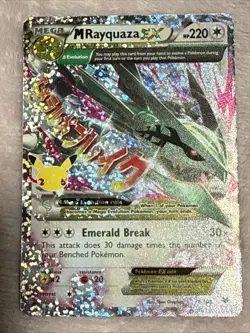 Pokemon Mega M Rayquaza EX Ultra Rare Card 76/108 - Image 2