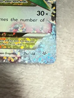 Pokemon Mega M Rayquaza EX Ultra Rare Card 76/108 - Image 3