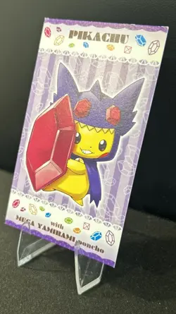 Pokemon 2016 Japanese Poncho Wearing Pikachu Business Card Sableye - Image 2