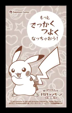 [MP] Mega Charizard X Poncho Pikachu Japanese Business Card Pokemon Center - Image 2