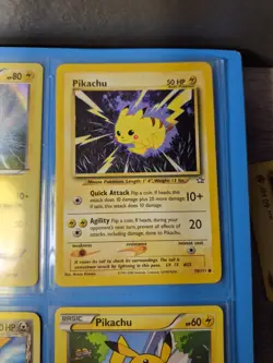 Pikachu & Pichu 9-Card Lot 1st Edition Shadowless Energy Pokemon TCG WOTC - Image 5