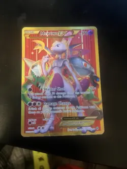 Mewtwo EX Full Art Secret Rare 164/162 Breakthrough Holo 170 HP Pokemon Card - Image 3