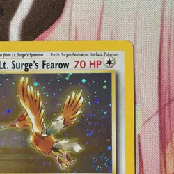 2 Lt. Surge's Fearow 7/132 Vintage Pokemon Card Gym Heroes HOLO - LP - Image 5