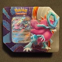Pokemon TCG V Strikers Tin Sealed! 5 packs and a Promo Card Walking Wake 820650809552 - Image 1