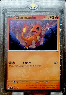 CHARMANDER RARE POLKA DOT REFRACTOR HOLO FOIL SP Pokemon TCG INVESTMENT Card - Image 1