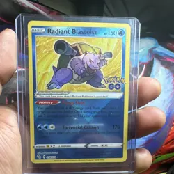 The Pokemon Company Pokemon Card Radiant Blastoise 018/078 GO Holo Radiant Rare… - Image 1
