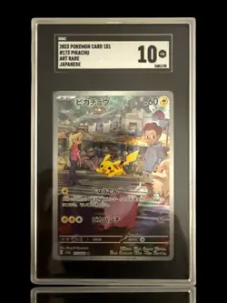 ‼2023 POKEMON CARD 151 #173 PIKACHU ART RARE JAPANESE GRADE 10! SHIPS FAST!💨 - Image 1