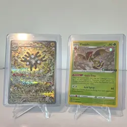 2 Card Lot Pokemon TCG SVP Black Star Promo Magneton Flapple Holo GameStop - Image 1