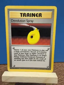 Pokemon TCG Devolution Spray 72/102 Base Set Rare WOTC Vintage Trainer Card - Image 1