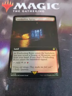 Mtg. Foreboding Ruins. Foil Extended Art. #496 Doctor Who. Pack Fresh - Image 1