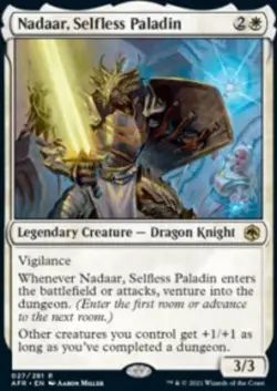 Nadaar, Selfless Paladin Adventures in the Forgotten Realms (AFR) 27 MTG Regular - Image 1