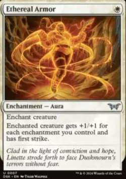 Ethereal Armor Duskmourn: House of Horror (DSK) 7 MTG Regular - Image 1