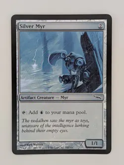 Silver Myr *Foil* - Excellent - Mirrodin - MTG - Image 1