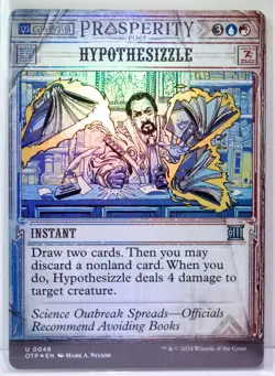 Hypothesizzle [New, Near Mint] *Foil* Showcase {Thunder Junction: Breaking News} - Image 1
