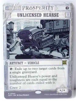 Unlicensed Hearse [New, Near Mint] Showcase {Thunder Junction: Breaking News} - Image 1