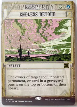 Endless Detour [New, Near Mint] MTG Rare {Thunder Junction: Breaking News} - Image 1