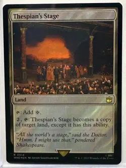 Thespian's Stage (Surge Foil) Doctor Who, Magic the Gathering, MTG (914) - Image 1