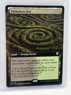 Turbulent Fen (Extended Art) Commander: Secrets of Strixhaven Regular 0103 - Image 1
