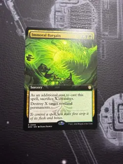 Immoral Bargain Commander: Secrets of Strixhaven Extended Art Rare - Image 1