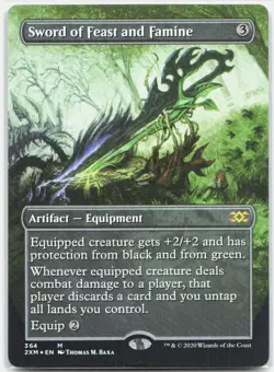 Sword of Feast and Famine (Borderless) *Foil* 2XM 364 NM-LP - Image 1