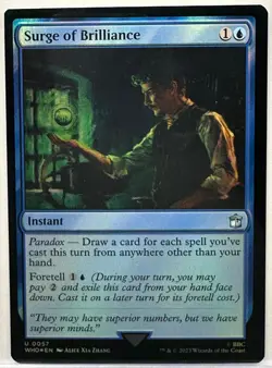 Surge of Brilliance, Doctor Who, Magic the Gathering, MTG, FOIL (0057) - Image 1