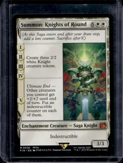 2025 Magic MTG Final Fantasy Summon: Knights of Round Foil Rare #0036 - Image 1