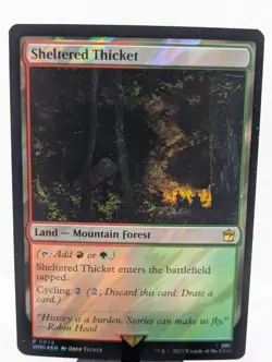 MTG Doctor Who Sheltered Thicket Extended Art Surge Foil 1105 NM - Image 1