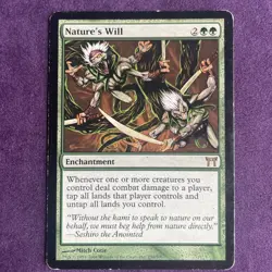 Nature's Will #230 (MP imo) Champions of Kamigawa CHK Magic MTG - Image 1