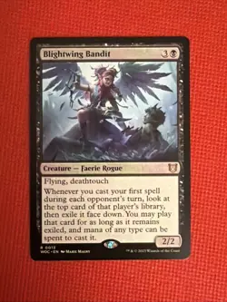 MTG “Blightwing Bandit” Commander WOE Reg Rare #013 NM/Unplayed **Ships Free** - Image 1