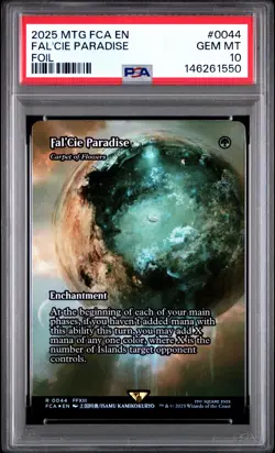 2025 MTG FINAL FANTASY THROUGH THE AGES FOIL #0044 FAL'CIE PARADISE PSA 10 - Image 1