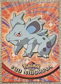 1999 Topps Pokemon #30 Nidorina (TV Animation Series 1) 1st Print Blue Logo NM - Image 1